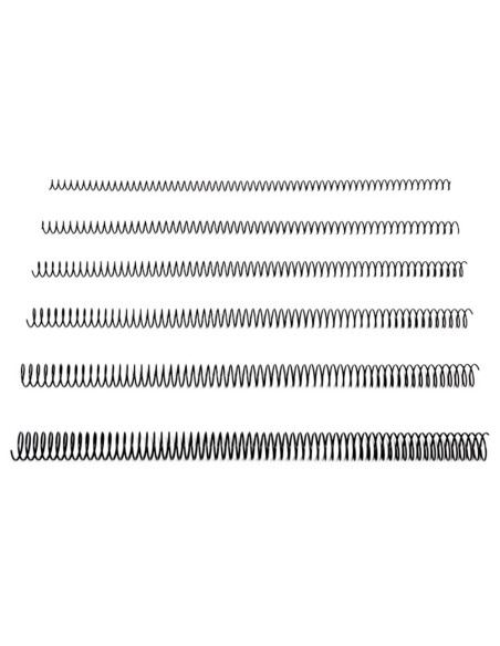 CI | Espiral metalico q-connect 64 5:1 16mm 1,2mm caja de 100 unidades