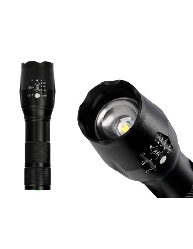 CI | Linterna q-connect telescopica aluminio 5w...