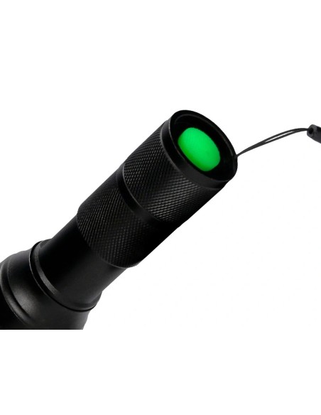 CI | Linterna q-connect telescopica aluminio 5w modo alumbrado alto medio bajo estroboscopio sosapagado 3 pilas aaa