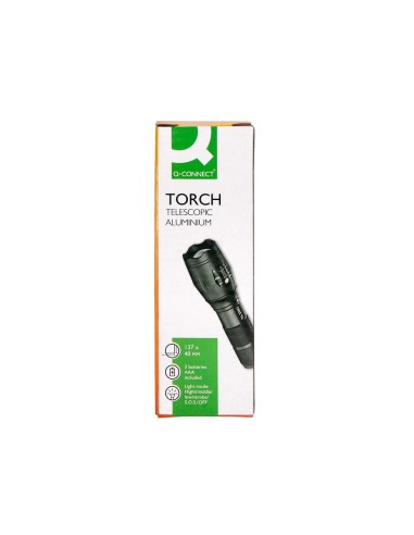 CI | Linterna q-connect telescopica aluminio 5w...