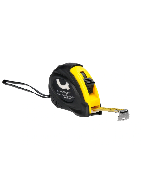 CI | Flexometro q-connect de 5 mt con freno material antichoque 19 mm de ancho