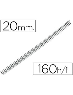 CI | Espiral metalico q-connect 64 5:1 20mm 1,2mm caja de...