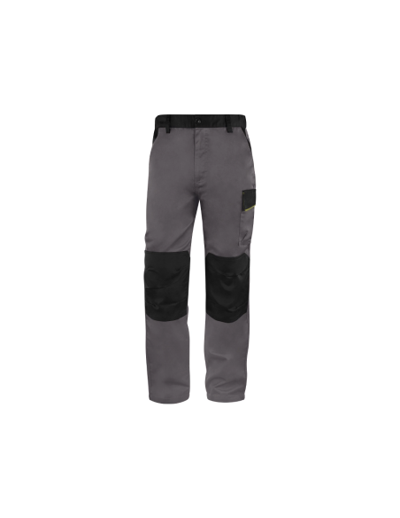 CI | Pantalon de trabajo deltaplus cintura ajustable 5 bolsillos color gris verde talla m