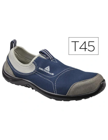 CI | Zapatos de seguridad deltaplus de poliester y algodon con plantilla y puntera - color azul marino talla 45