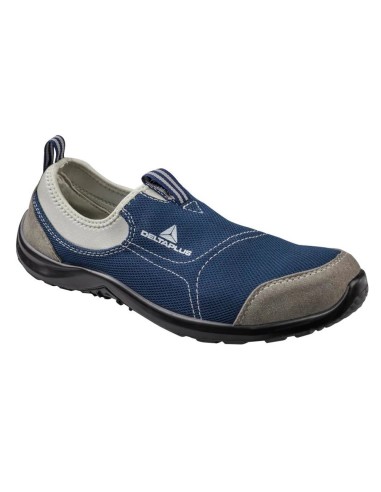 CI | Zapatos de seguridad deltaplus de poliester y algodon con plantilla y puntera - color azul marino talla 43