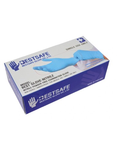 CI | Guantes De Nitrilo Bestsafe Talla L Caja De 100 Unidades