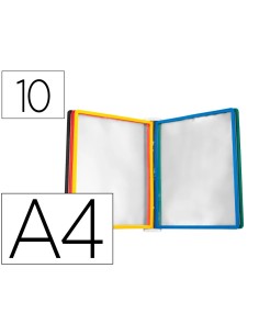 CI | Portacatalogo de pared plastico liderpapel con 10...