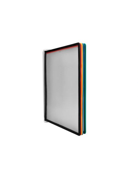 CI | Portacatalogo de pared plastico liderpapel con 10 fundas din a4 colores surtidos