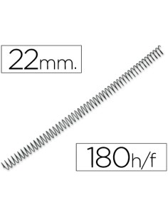 CI | Espiral metalico q-connect 64 5:1 22mm 1,2mm caja de...