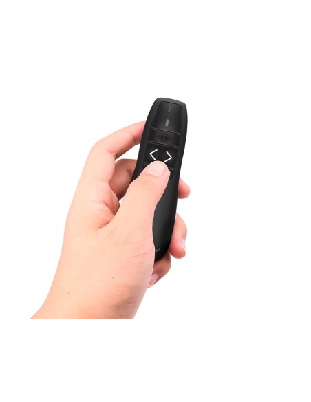 CI | Puntero Laser Q-Connect Para Presentaciones 5 Botones Alcance 20 Mt Micro Usb