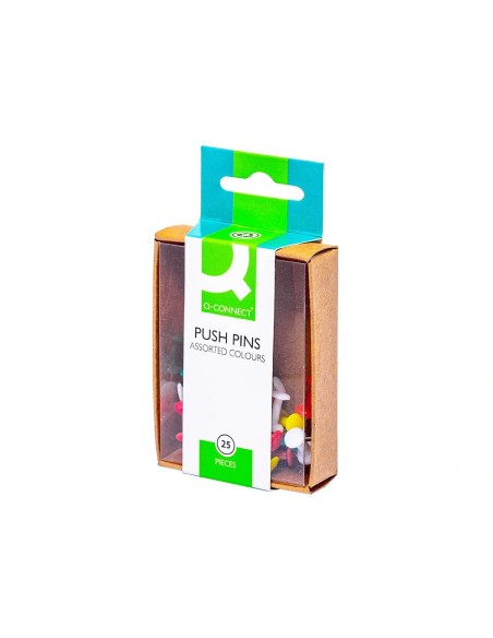 CI | Señalizador de planos q-connect -caja de 25 unidadescolores surtidos