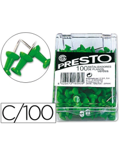 CI | Señalizador de planos presto verde -caja de 100...