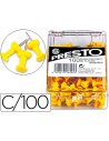 CI | Señalizador de planos presto amarillo -caja de 100 unidades