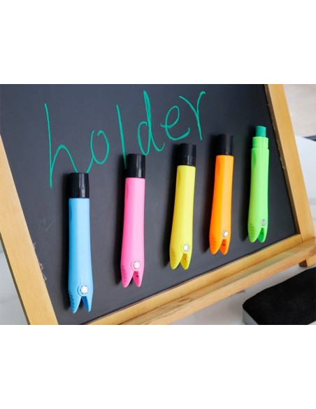CI | Portatizas Plastico Liderpapel Magnetico Colores Surtidos Caja De 5 Unidades
