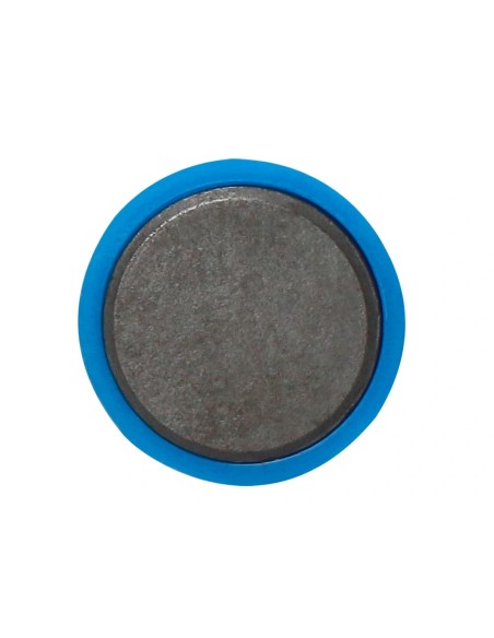 CI | Imanes para sujecion q-connect ideal para pizarras magneticas35 mm colores surtidos -caja de 10 imanes