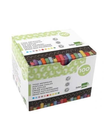 CI | Tiza color antipolvo liderpapel caja de...
