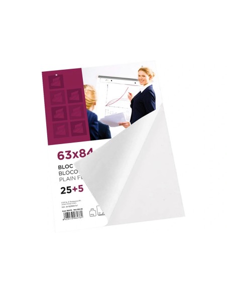 CI | Bloc congreso liderpapel liso 63x84cm 25+5 hojas 80g/m2