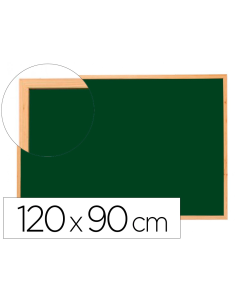 CI | Pizarra verde q-connect marco de madera 120x90 cm...