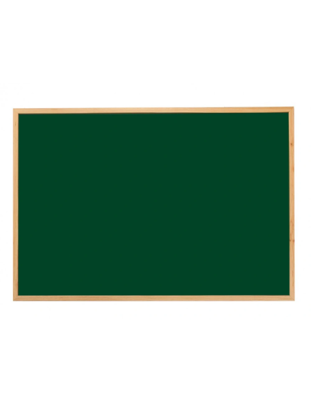 CI | Pizarra verde q-connect marco de madera 120x90 cm sin repisa