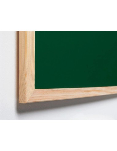 CI | Pizarra verde q-connect marco de madera 120x90 cm sin repisa