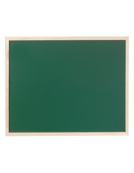 CI | Pizarra verde q-connect marco de madera 90x60 sin repisa