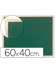 CI | Pizarra verde q-connect marco de madera 60x40 cm sin...