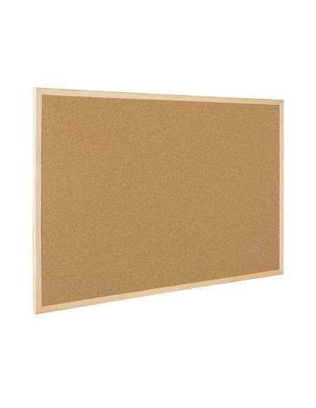 CI | Pizarra corcho q-connect 90x60 cm marco de madera