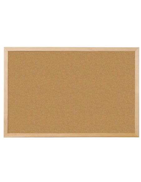 CI | Pizarra corcho q-connect 60x40 cm marco de madera