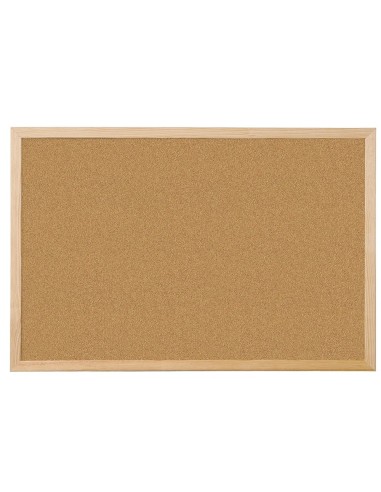 CI | Pizarra corcho q-connect 40x30 cm marco de madera
