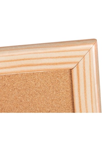 CI | Pizarra corcho q-connect 40x30 cm marco de madera