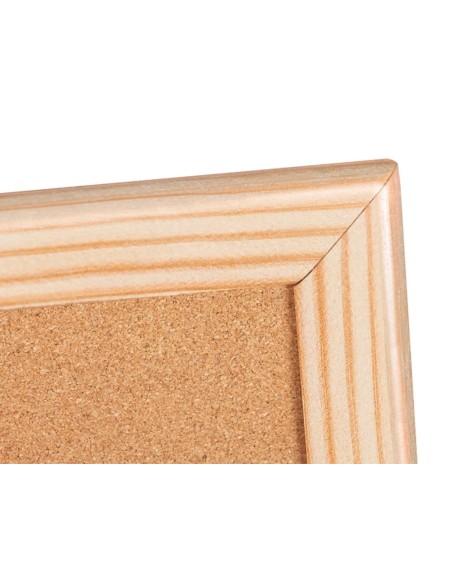 CI | Pizarra corcho q-connect 40x30 cm marco de madera