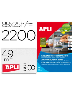 CI | Etiqueta adhesiva apli removible 10314 especial...