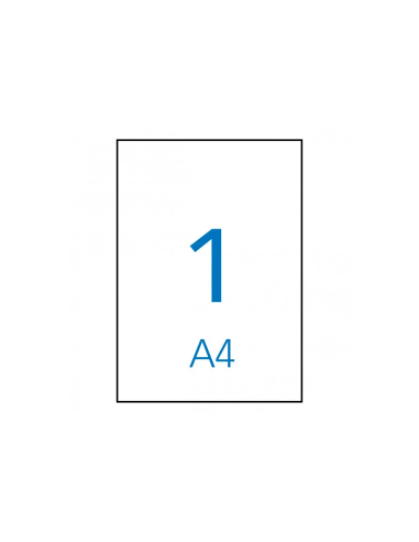 CI | Etiqueta adhesiva apli 1281 tamaño 210x297 mm fotocopiadora laser ink-jet caja con 100 hojas din a4