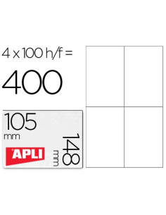 CI | Etiqueta adhesiva apli 1280 tamaño 105x148 mm para...