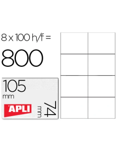 CI | Etiqueta adhesiva apli 1279 tamaño 105x74 mm para...