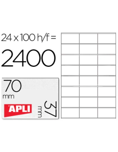 CI | Etiqueta adhesiva apli 1273 tamaño 70x37 mm...