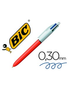 CI | Boligrafo bic cuatro colores punta fina 0,8 mm