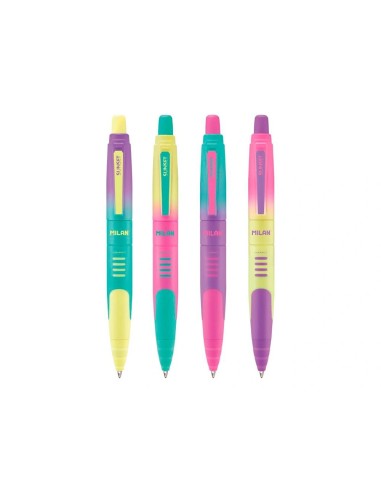 CI | Boligrafo Milan Compact Sunset Retractil Tinta Azul Punta 1 Mm Colores Surtidos