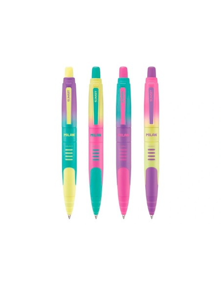 CI | Boligrafo Milan Compact Sunset Retractil Tinta Azul Punta 1 Mm Colores Surtidos