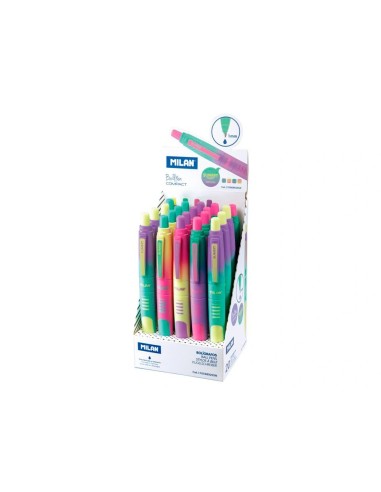 CI | Boligrafo Milan Compact Sunset Retractil Tinta Azul Punta 1 Mm Colores Surtidos
