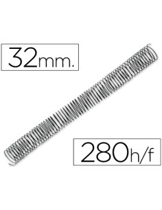 CI | Espiral metalico q-connect 64 5:1 32mm 1,2mm caja de...