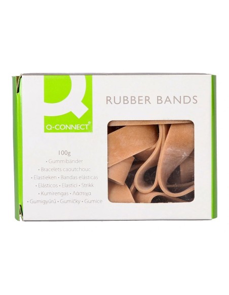 CI | Bandas elasticas q-connect 100 gr 150x10 mm numero 15