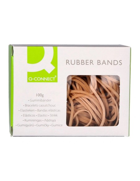 CI | Gomillas elasticas q-connect 100 gr 100x3 mm numero 34