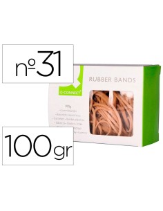 CI | Gomillas elasticas q-connect 100 gr 60x3 mm numero 31