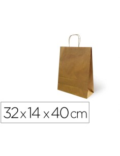 CI | Bolsa Kraft Basika Natural Reciclado 90 Gr Asa...