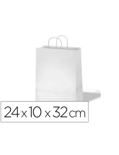 CI | Bolsa Kraft Basika Celulosa Blanco 90 Gr Asa...