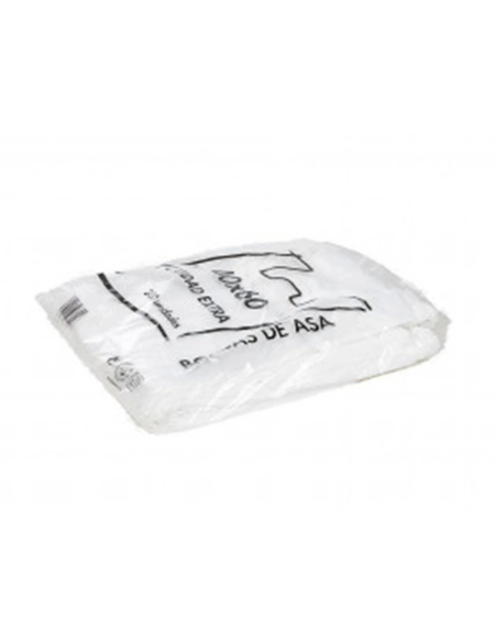CI | Bolsa Camiseta Reciclada 70% Blanca 50 Mc 48X60 Cm Apta Legislacion De Bolsas 2021