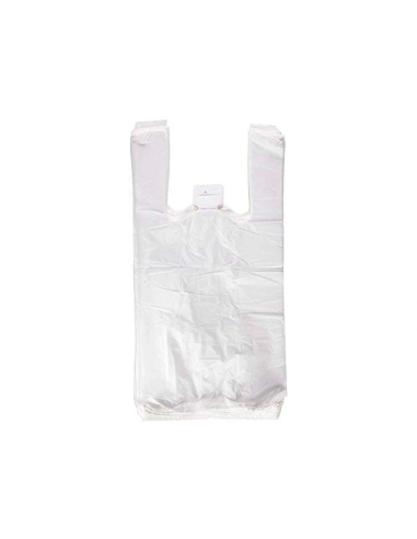 CI | Bolsa Camiseta Reciclada 70% Blanca 50 Mc 30X40 Cm Apta Legislacion De Bolsas 2021