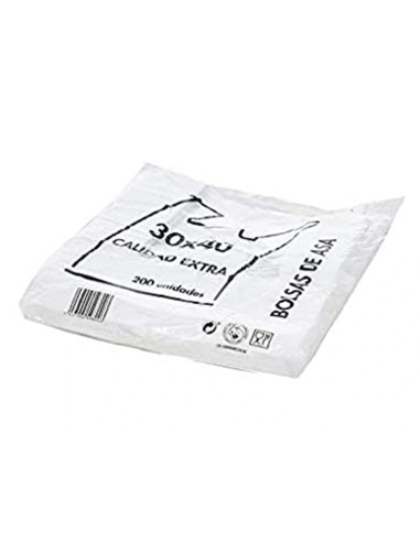 CI | Bolsa Camiseta Reciclada 70% Blanca 50 Mc 30X40 Cm Apta Legislacion De Bolsas 2021
