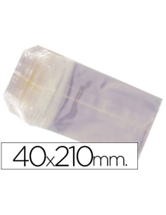 CI | Bolsas celofan 40x210 mm -paquete 100